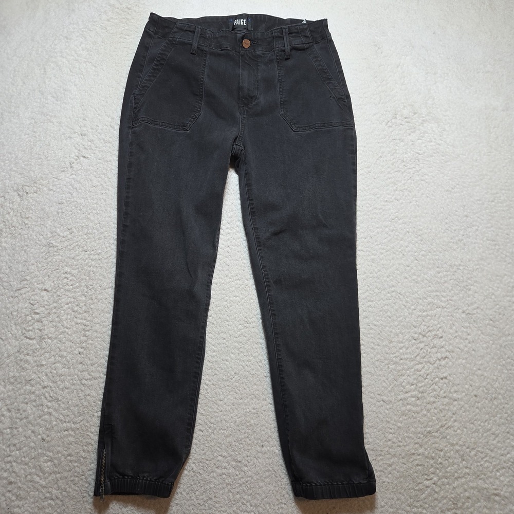 Paige Jeans Womens Size 29 Grey Black Mayslie Jogger